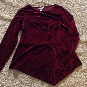 Christopher & Banks Velvet Christmas top.